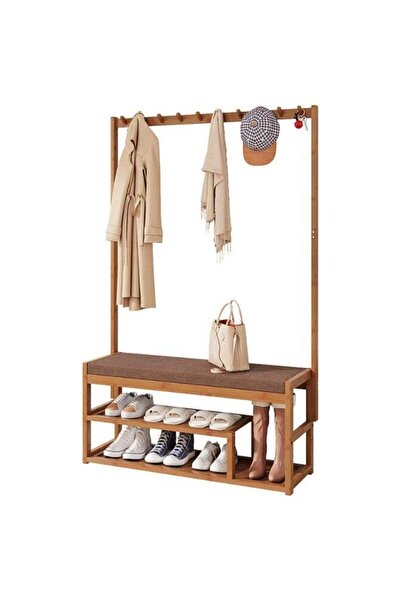Arabest Entryway Organizer,3-in-1 Hall Tree with Shoe Bench,Coat Rack,3 Tier ...