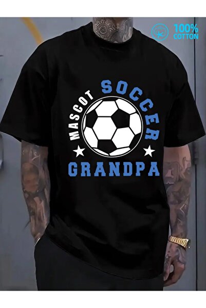 STITCHLY تي شيرت برسومات كرة القدم من Soccer Grandpa |   كومفورت كولورز، 180 ...