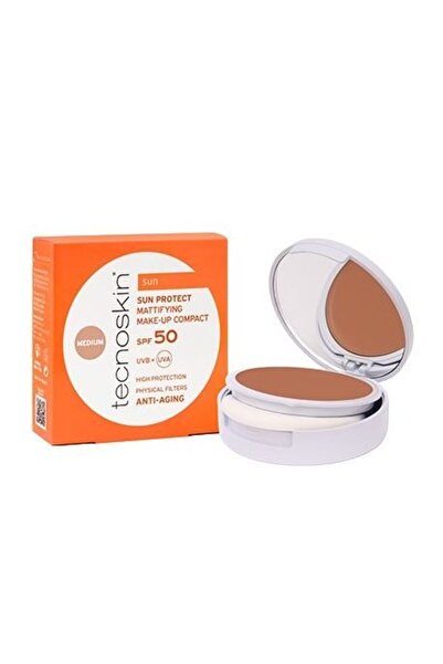TECNOSKIN Sun Protect Mattifying Make-Up Compact SPF50 Αντηλιακή Πούδρα Προσώ...