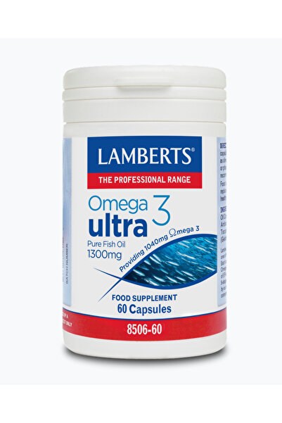 Lamberts Omega 3 Ultra Pure Fish Oil 1300mg Συμπλήρωμα Ω3 Λιπαρών Οξέων, 60caps