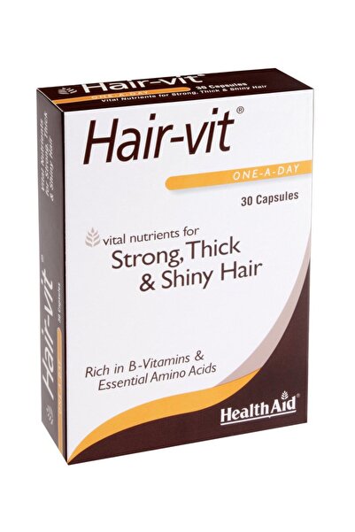 Health Aid Hair-Vit, Για Δυνατά,Υγιή και Όμορφα Μαλλιά, 30 caps