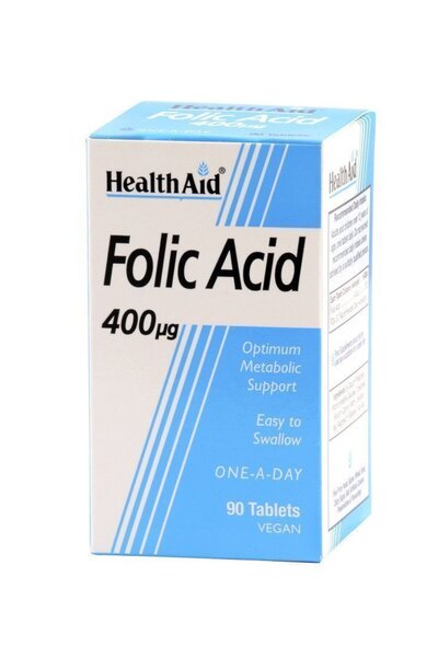 Health Aid Folic Acid 400μg, 90 tabs