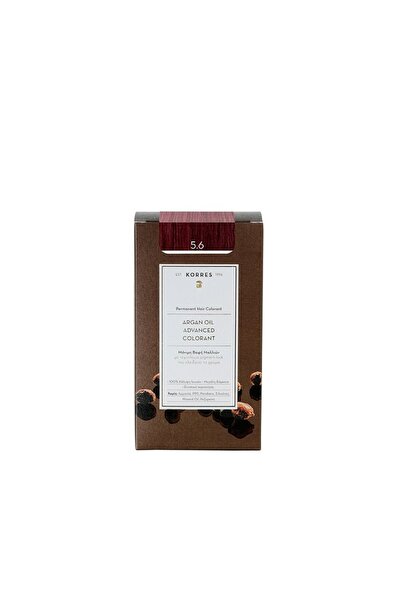 korres Argan Oil Advanced Colorant 5.6 Καστανό Ανοιχτό Κόκκινο