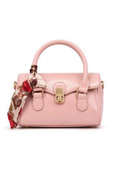 Sellini Eve Flor Pink Women's Hand and Shoulder Bag with Lock Mechanism Styli...