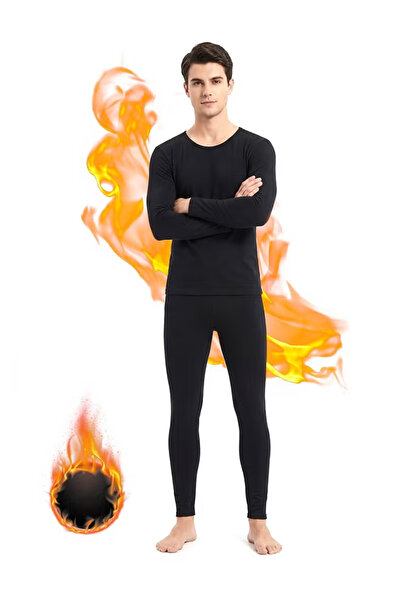 GGEROU Men and Women Thick Thermal Underwear Set Ultra-Soft Long Johns Set Cr...