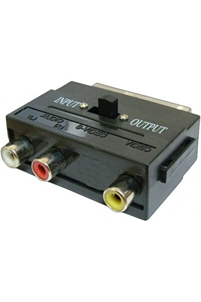 OEM Scart tată - 3xRCA mamă, adaptor audio/video