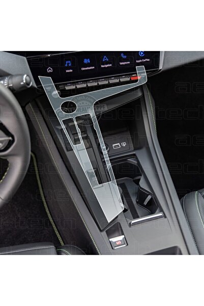 Oroel Peugeot 408 Compatible Gear Shift Surround Tpu Protector 2023-2026