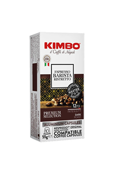 Kimbo Nespresso Intl Barista Ristretto Aluminum Capsule Coffee 55 Gr *3-Pack