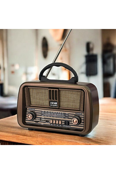 Dexxony D-68 Nostaljik Radyo Şarjlı Bluetooth Hoparlör Retro FM/AM/SW Kamp ve...