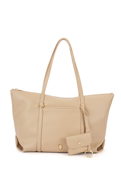 U.S. Polo Assn. K.Beige Women's Shoulder Bag Us26581