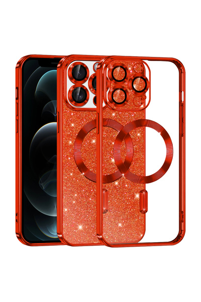 Techsuit Husă pentru iPhone 12 Pro, Luxury Glitter MagSafe, protecție antișoc...
