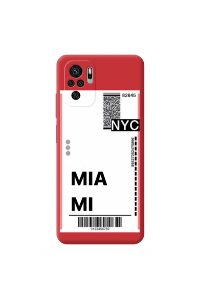 Other Xiaomi Redmi Note 10S Miami NYC Red Colored Silicone TPU Θήκη