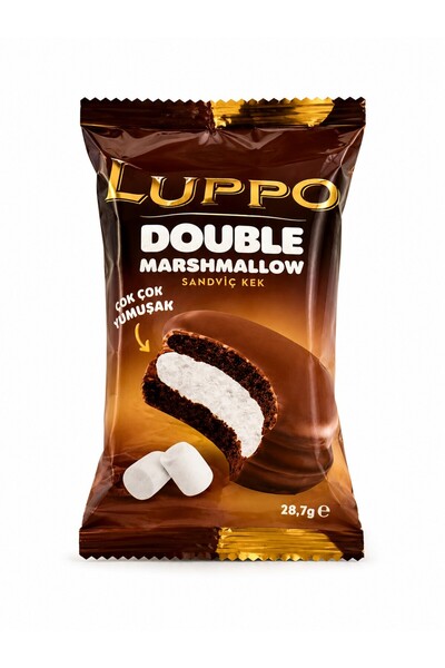 Şölen LUPPO DOUBLE MARSHMALLOW SANDVİÇ KEK 28,7 GR X12 ADET