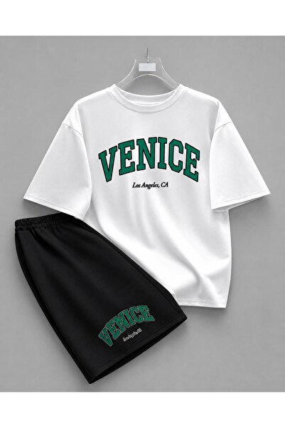 zeag Unisex Venice Printed Shorts and T-Shirt Set
