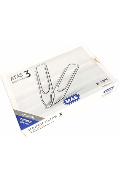 Yıldızan Byerdem Multipack Paper Clips No:3 Nickel Coated 100 Pieces 4 Packs ...