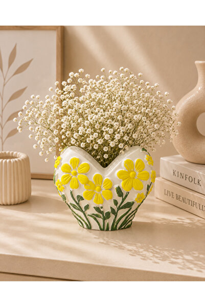 BUBUHOMEDECOR Flora Bahar Dekoratif Vazo