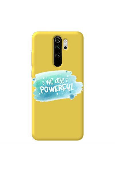 Other Xiaomi Redmi Note 8 Pro We are Powerful Yellow Colored Silicone TPU Θήκη