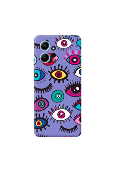 Other Xiaomi Redmi Note 12 4G Multiple eyes Purple Colored Silicone TPU Θήκη