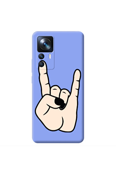 Other Xiaomi Mi 12T Rock Light Purple Colored Silicone TPU Θήκη