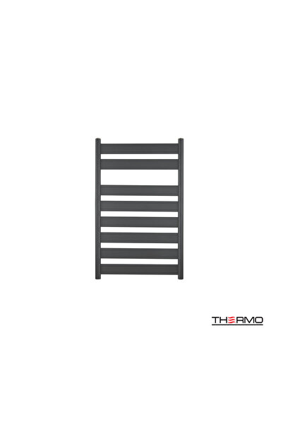 Thermo Θερμαινόμενη Πετσετοθήκη Μπάνιου LARGO 80x50 Μαύρο Ματ LAR8050-400