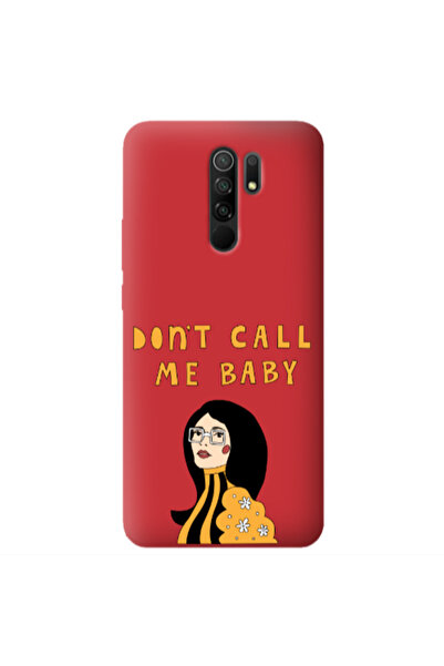 Other Xiaomi Redmi 9 Call me baby Red Colored Silicone TPU Θήκη