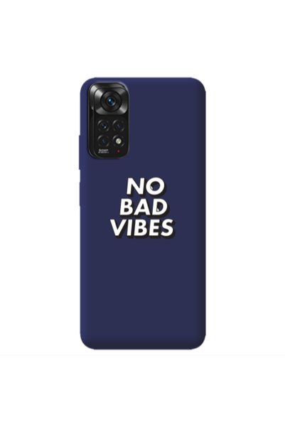 Other Xiaomi Redmi Note 11 4G No bad vibes Dark blue Colored Silicone TPU Θήκη