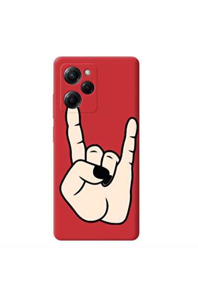 Other Xiaomi Poco X5 Pro Rock Red Colored Silicone TPU Θήκη