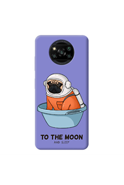 Other Xiaomi Poco X3 /X3 Pro To the moon Purple Colored Silicone TPU Θήκη