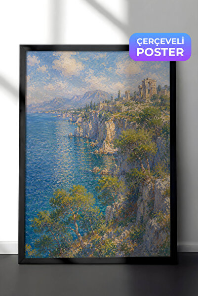 Zestia Monet inspirisan zidnom slikom sa obale Antalije, impresionistički pej...
