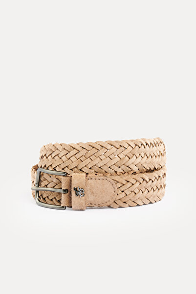 Ted Baker Bej Süet Örgü Kemer