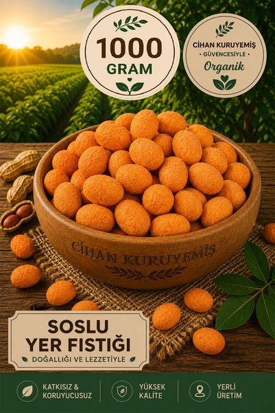 Cihan Kuruyemiş 1000GR. Soslu Yer Fıstığı