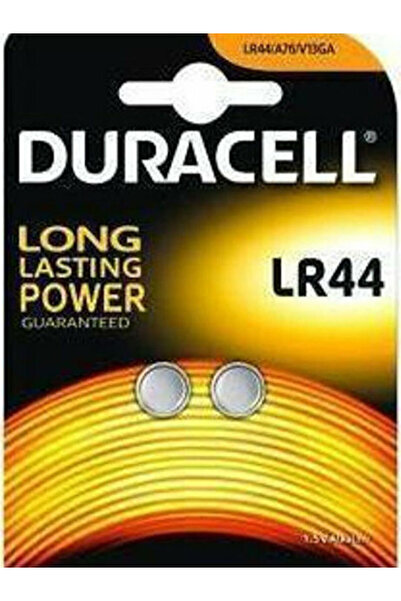 Duracell Μπαταρίες Ρολογιού Αλκαλικές Μεγάλης Διάρκειας LR44 1.5V 2 τεμάχια