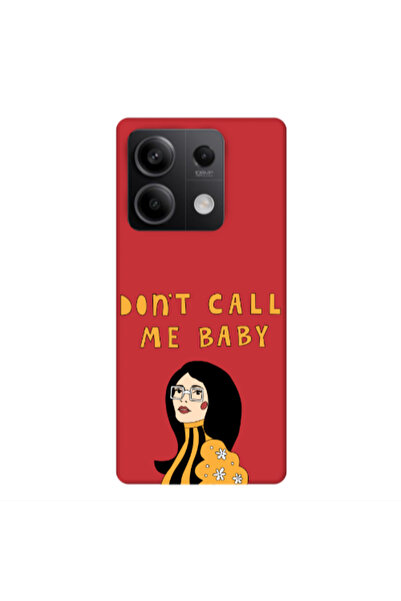 Other Xiaomi Redmi Note 13 5G Call me baby Red Colored Silicone TPU Θήκη