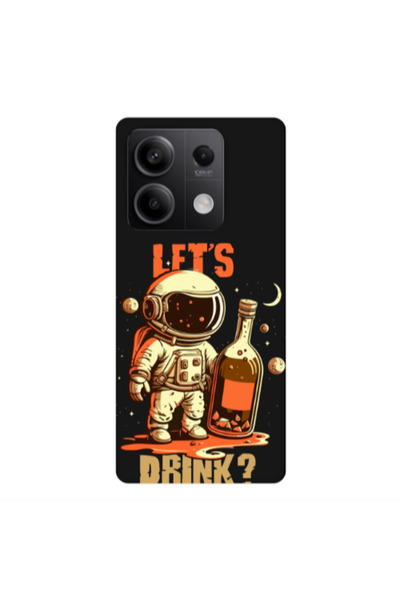 Other Xiaomi Redmi Note 13 5G Lets drink Black Colored Silicone TPU Θήκη