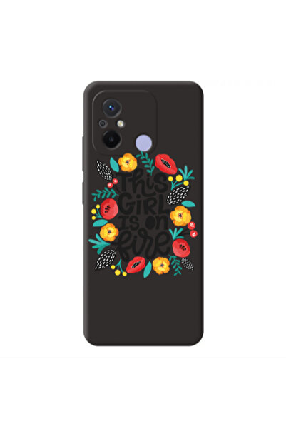 Other Xiaomi Redmi 12C This Girl Black Colored Silicone TPU Θήκη