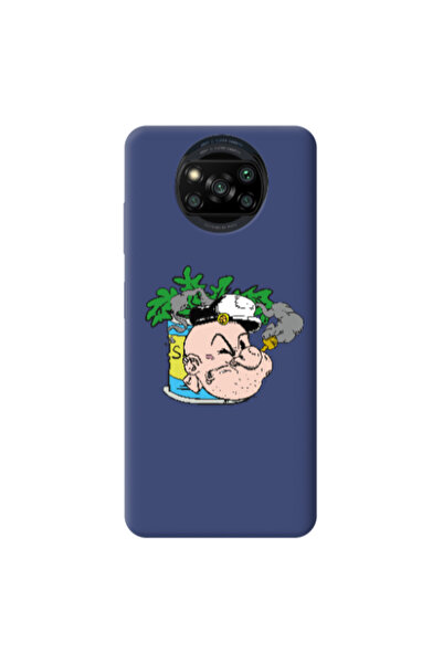 Other Xiaomi Poco X3 /X3 Pro Popeye Dark blue Colored Silicone TPU Θήκη