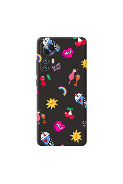 Other Xiaomi Mi 12 Pro glam time Black Colored Silicone TPU Θήκη