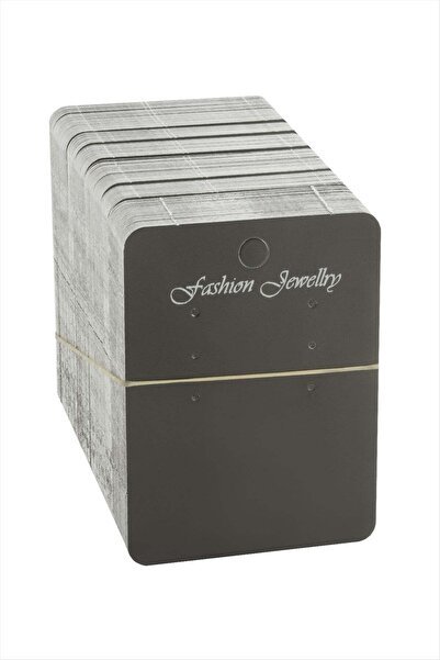 TakÇalıştır Black Color Earring Card 200 Pieces