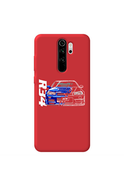 Other Xiaomi Redmi Note 8 Pro Blue R34 Red Colored Silicone TPU Θήκη
