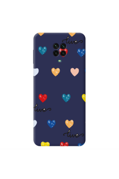 Other Xiaomi Redmi Note 9 Pro Heart Lives Dark blue Colored Silicone TPU Θήκη