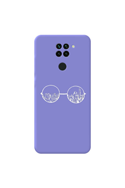 Other Xiaomi Redmi Note 9 Sunglasses Purple Colored Silicone TPU Θήκη