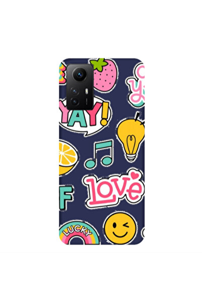 Other Xiaomi Redmi Note 12s Cute desing Dark blue Colored Silicone TPU Θήκη