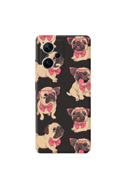 Other Xiaomi Poco X5 Dog Spectacled Black Colored Silicone TPU Θήκη