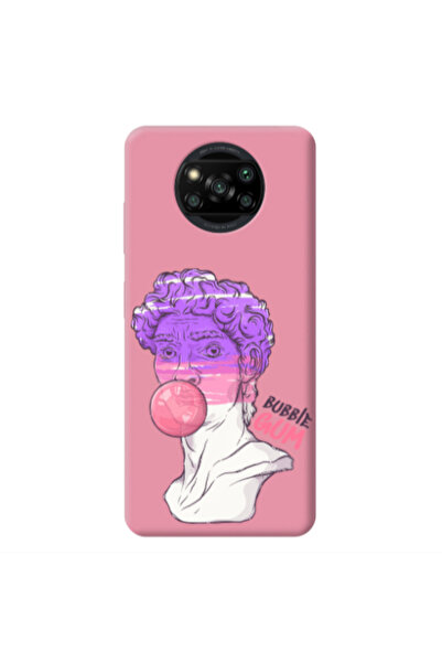 Other Xiaomi Poco X3 /X3 Pro Pin Bubble Pink Colored Silicone TPU Θήκη