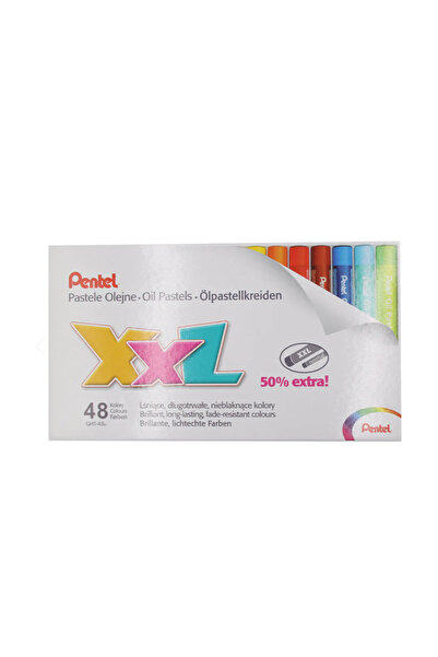 Pentel Oil Pastels 48-Piece Oil Pastel XXL Crayon Set