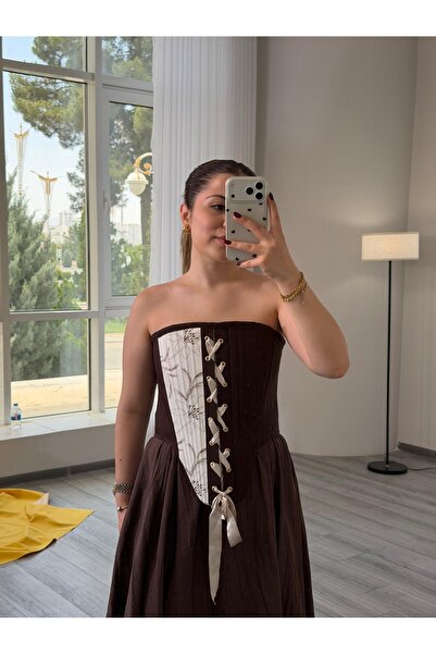 eyatelier Kahverengi korse