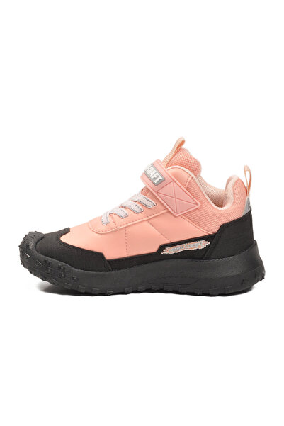 AYK'S Pantofi sport pentru fete cu velcro, negru-pudra 811 F