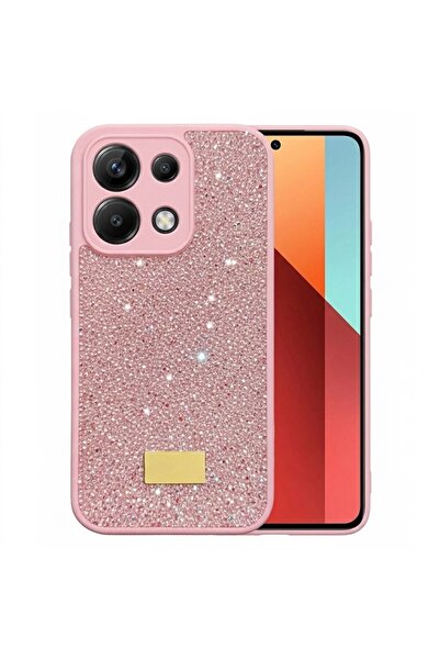 Pilanix Xiaomi Redmi Note 13 Kılıf Silikon Kenarlı Taşlı Parlak Lux Diamond K...