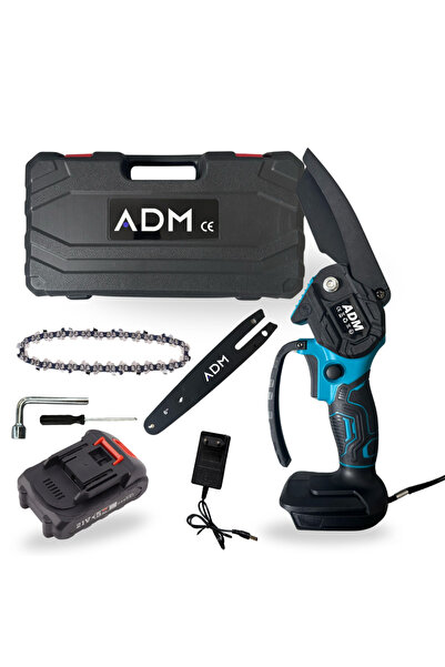 ADM Mini Fierastrau Electric cu Lant 21V, fara fir, 6 m/s, acumulator Li-Ion,...