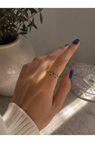 Elliora Jewelry VIP Çelik Kararma Yapmaz Azure Mekik Taşlı Gold Ayarlanabilir...